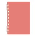 thumbnail image 1 of Haosy Coral Notebooks 1-subject Journal 60 Sheets A5 College Ruled Paper Detachable Ring 8.3"x5.7", 1 of 8