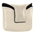 thumbnail image 1 of Haosy Cream Golf Mallet Putter Cover Strong Magnetic Leather Golf Club Headcover Closure, 1 of 7