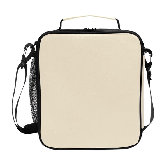 Haosy Cream Reusable Lunch Box Men/Women Insulated Lunch Bag for School Picnic Travel