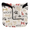 thumbnail image 1 of Haosy Cute Dog Paw and Bones Golf Mallet Putter Cover Strong Magnetic Leather Golf Club Headcover Closure, 1 of 7