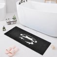 thumbnail image 1 of Haosy Cute Frog Wearing Headphones Bathroom Rugs Non Slip Absorbent Soft Plush Quick Dry Bath Mat, 39"x20", 1 of 8