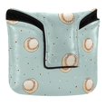thumbnail image 1 of Haosy Cute Little Baseballs Golf Mallet Putter Cover Strong Magnetic Leather Golf Club Headcover Closure, 1 of 7