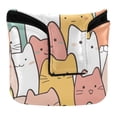 thumbnail image 1 of Haosy Cute Pastel Cats Golf Mallet Putter Cover Strong Magnetic Leather Golf Club Headcover Closure, 1 of 7
