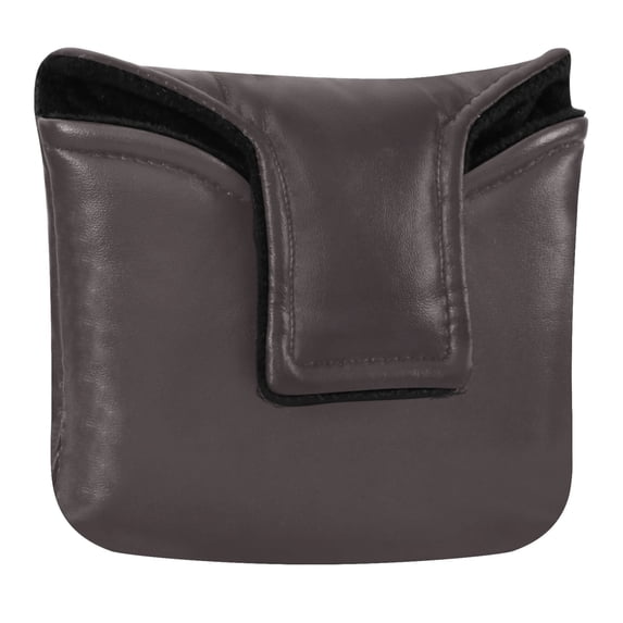 Haosy Dark Coffee Golf Mallet Putter Cover Strong Magnetic Leather Golf Club Headcover Closure