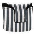 thumbnail image 1 of Haosy Dark Gray and White Striped Golf Mallet Putter Cover Strong Magnetic Leather Golf Club Headcover Closure, 1 of 7