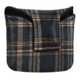 thumbnail image 1 of Haosy Dark Green Brown Tartan Golf Mallet Putter Cover Strong Magnetic Leather Golf Club Headcover Closure, 1 of 7
