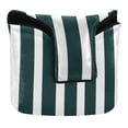 thumbnail image 1 of Haosy Dark Green and White Striped Golf Mallet Putter Cover Strong Magnetic Leather Golf Club Headcover Closure, 1 of 7