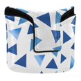 thumbnail image 1 of Haosy Different Size Trian Golf Mallet Putter Cover Strong Magnetic Leather Golf Club Headcover Closure, 1 of 7