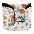 thumbnail image 1 of Haosy Different Wildflower Golf Mallet Putter Cover Strong Magnetic Leather Golf Club Headcover Closure, 1 of 7