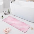 thumbnail image 1 of Haosy Dreamy Pastel Pink Bathroom Rugs Non Slip Absorbent Soft Plush Quick Dry Bath Mat, 39"x20", 1 of 8