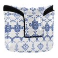 thumbnail image 1 of Haosy Elegant and Traditional Floral Golf Mallet Putter Cover Strong Magnetic Leather Golf Club Headcover Closure, 1 of 7