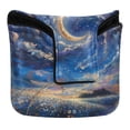 thumbnail image 1 of Haosy Flower Sea Starry Sky Golf Mallet Putter Cover Strong Magnetic Leather Golf Club Headcover Closure, 1 of 7