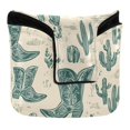 thumbnail image 1 of Haosy Green Cowboy Boots Cactus Flower Golf Mallet Putter Cover Strong Magnetic Leather Golf Club Headcover Closure, 1 of 7