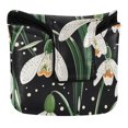 thumbnail image 1 of Haosy Green Snowdrop Flowers Golf Mallet Putter Cover Strong Magnetic Leather Golf Club Headcover Closure, 1 of 7