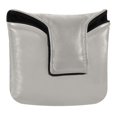 thumbnail image 1 of Haosy Grey Golf Mallet Putter Cover Strong Magnetic Leather Golf Club Headcover Closure, 1 of 7
