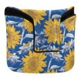thumbnail image 1 of Haosy Hand Paint Sunflowers Golf Mallet Putter Cover Strong Magnetic Leather Golf Club Headcover Closure, 1 of 7