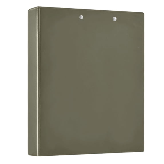 Haosy Hardcover 3 Ring Binder 1.5 Inch Ring Decorative Binder Organizer for Home School Office, Matte Olive