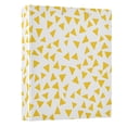 thumbnail image 1 of Haosy Hardcover 3 Ring Binder 1.5 Inch Ring Decorative Binder Organizer for Home School Office, Yellow Triangle, 1 of 10
