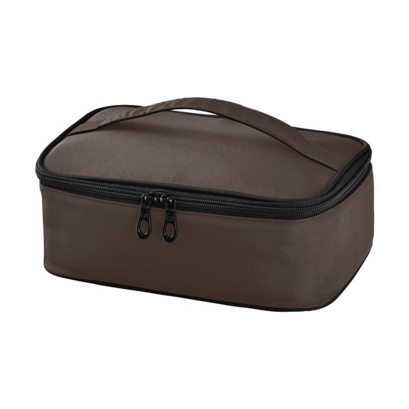Haosy Insulated Lunch Box Reusable Small Cooler Lunch Bag Tote for Work School, Coffee Brown