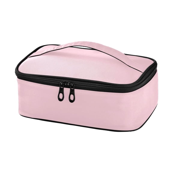 Haosy Insulated Lunch Box Reusable Small Cooler Lunch Bag Tote for Work School, Soft Pink