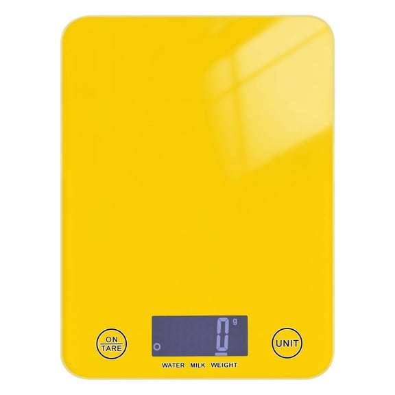 Haosy Kitchen Scale 11lb/5kg 0.1g Precision Digital Food Scale weight Grams Ounces and Pounds, Yellow