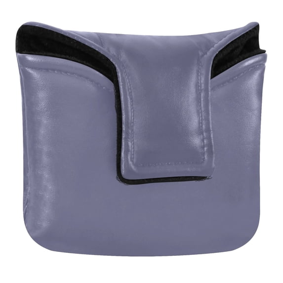 Haosy Lavender Gray Golf Mallet Putter Cover Strong Magnetic Leather Golf Club Headcover Closure