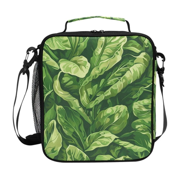 Haosy Leafy Green Vegetable Reusable Lunch Box Men/Women Insulated Lunch Bag for School Picnic Travel