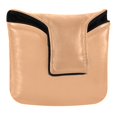 thumbnail image 1 of Haosy Light Orange Golf Mallet Putter Cover Strong Magnetic Leather Golf Club Headcover Closure, 1 of 7