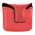 thumbnail image 1 of Haosy Light Red Golf Mallet Putter Cover Strong Magnetic Leather Golf Club Headcover Closure, 1 of 7