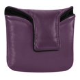 thumbnail image 1 of Haosy Magenta Purple Golf Mallet Putter Cover Strong Magnetic Leather Golf Club Headcover Closure, 1 of 7
