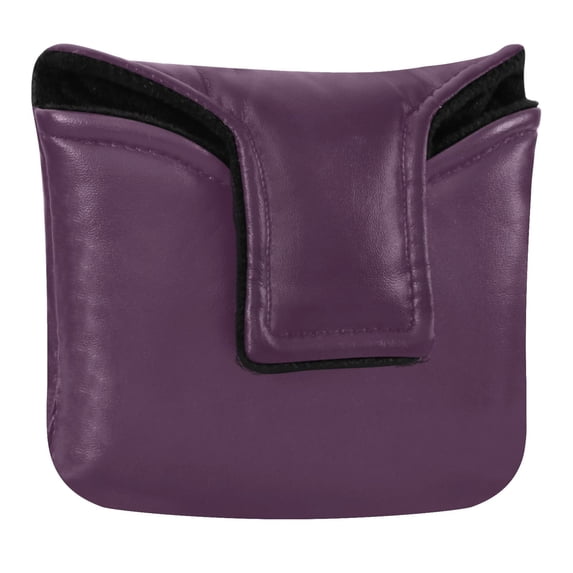 Haosy Magenta Purple Golf Mallet Putter Cover Strong Magnetic Leather Golf Club Headcover Closure