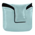 thumbnail image 1 of Haosy Mint Blue Golf Mallet Putter Cover Strong Magnetic Leather Golf Club Headcover Closure, 1 of 7