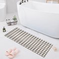 thumbnail image 1 of Haosy Neautral Gingham Pattern Bathroom Rugs Non Slip Absorbent Soft Plush Quick Dry Bath Mat, 39"x20", 1 of 8