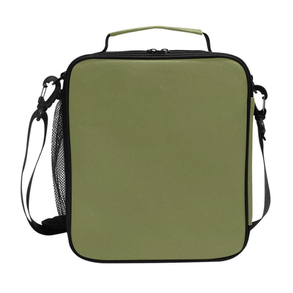 Haosy Olive Green Reusable Lunch Box Men/Women Insulated Lunch Bag for School Picnic Travel
