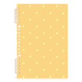 thumbnail image 1 of Haosy Orange Yellow Polka Dot Notebooks 1-subject Journal 60 Sheets A5 College Ruled Paper Detachable Ring 8.3"x5.7", 1 of 8