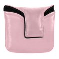 thumbnail image 1 of Haosy Pale Pink Golf Mallet Putter Cover Strong Magnetic Leather Golf Club Headcover Closure, 1 of 7