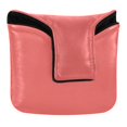 thumbnail image 1 of Haosy Pastel Red Golf Mallet Putter Cover Strong Magnetic Leather Golf Club Headcover Closure, 1 of 7