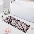 thumbnail image 1 of Haosy Pink Leopard Bathroom Rugs Non Slip Absorbent Soft Plush Quick Dry Bath Mat, 39"x20", 1 of 8
