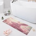 thumbnail image 1 of Haosy Pink Rabbit Made Of Petals Bathroom Rugs Non Slip Absorbent Soft Plush Quick Dry Bath Mat, 39"x20", 1 of 8