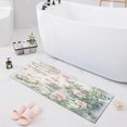 thumbnail image 1 of Haosy Pink Roses Climbing on Wall Bathroom Rugs Non Slip Absorbent Soft Plush Quick Dry Bath Mat, 39"x20", 1 of 8