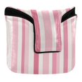 thumbnail image 1 of Haosy Pink Striped Golf Mallet Putter Cover Strong Magnetic Leather Golf Club Headcover Closure, 1 of 7