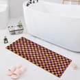 thumbnail image 1 of Haosy Pink and Orange Checkered Bathroom Rugs Non Slip Absorbent Soft Plush Quick Dry Bath Mat, 39"x20", 1 of 8