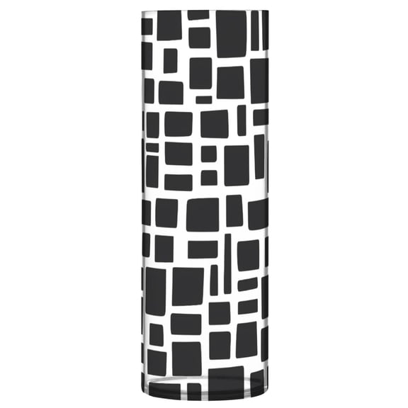 Haosy Plastic Flower Vase 11.8 inch Tall Clear Cylindrical Vases for Centerpieces Home Wedding Decor Black Different Rectangular