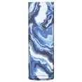 thumbnail image 1 of Haosy Plastic Flower Vase 11.8 inch Tall Clear Cylindrical Vases for Centerpieces Home Wedding Decor Blue Black White Marble, 1 of 6