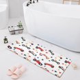thumbnail image 1 of Haosy Racing Car and Star Bathroom Rugs Non Slip Absorbent Soft Plush Quick Dry Bath Mat, 39"x20", 1 of 8