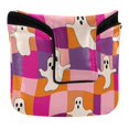 thumbnail image 1 of Haosy Retro Groovy Checkered Golf Mallet Putter Cover Strong Magnetic Leather Golf Club Headcover Closure, 1 of 7