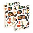 thumbnail image 1 of Haosy Rice Egg Meat Notebooks 2 Pcs 1-subject Journal 60 Sheets A5 College Ruled Paper Detachable Ring 8.3"x5.7", 1 of 6