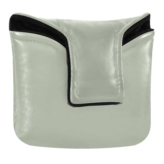 Haosy Sage Green Golf Mallet Putter Cover Strong Magnetic Leather Golf Club Headcover Closure