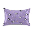 thumbnail image 1 of Haosy Satin Pillowcase for Hair and Skin Standard Cooling Silk Pillow Case with Envelope Closure Adorable Demon with Star 20"x26", 1 of 9