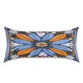 thumbnail image 1 of Haosy Satin Pillowcase for Hair and Skin Standard Cooling Silk Pillow Case with Envelope Closure Blue Orange White Feather 20"x40", 1 of 9